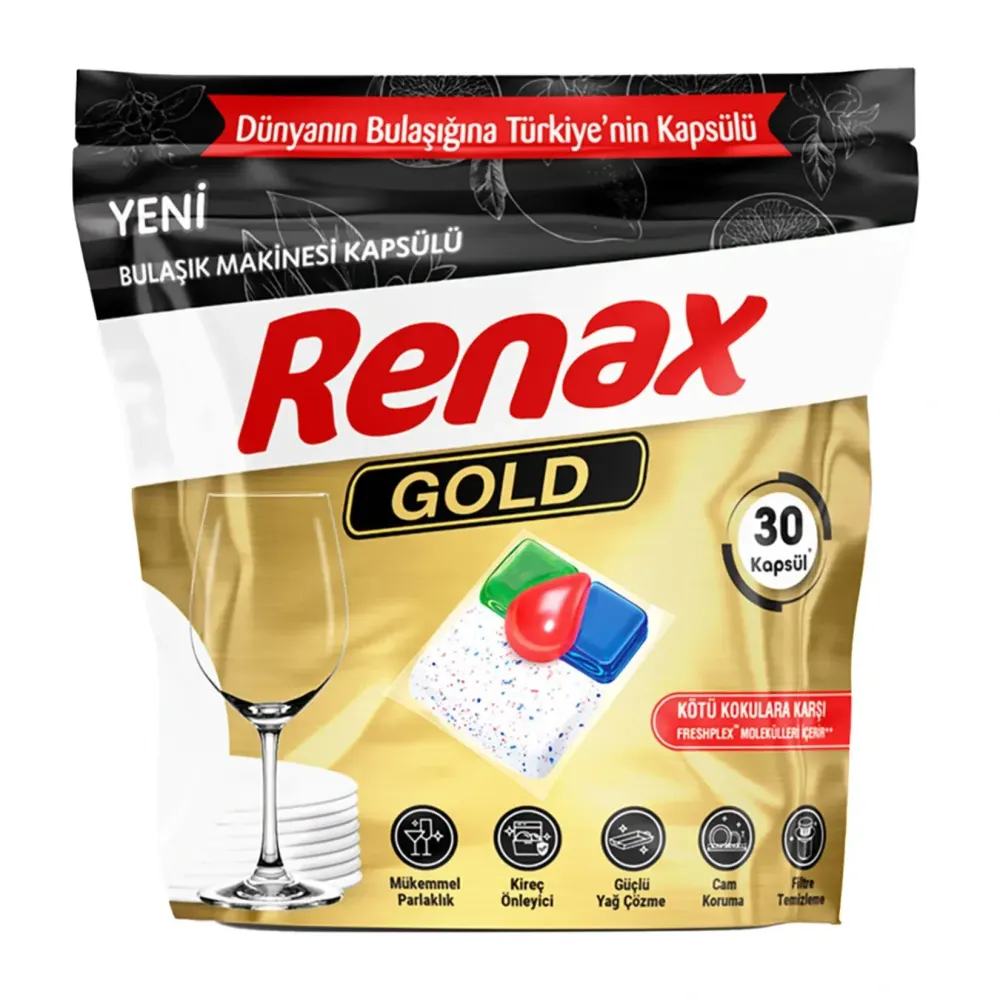 Renax Bulaşık Tableti Gold 30'lu