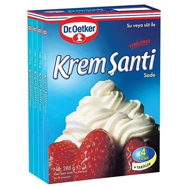 Dr. Oetker Krem Şanti 4'lü Ekonomik 288 gr