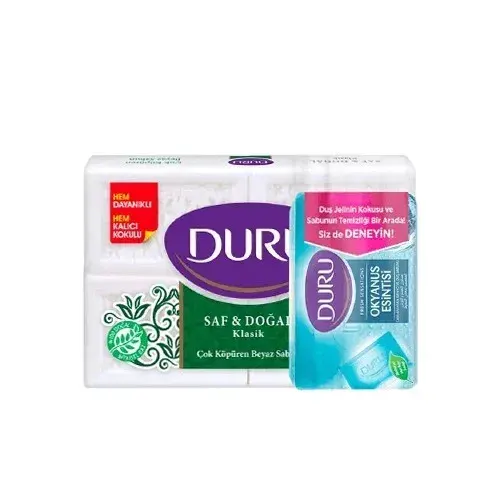 Duru 4'lü Sabun 600 gr Saf Soğal