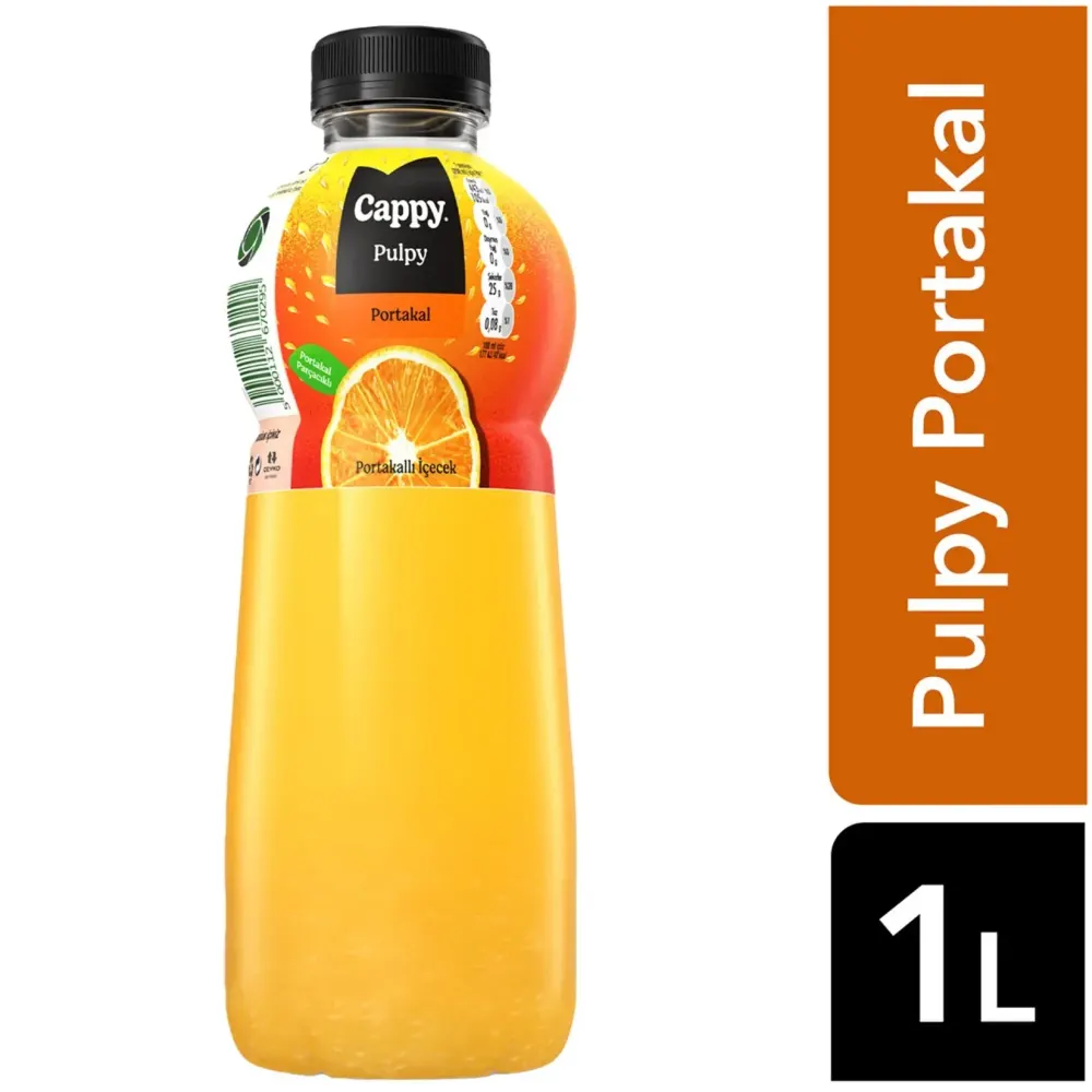 Cappy Meyve Suyu 1 lt Pulpy Portakal Parcacık