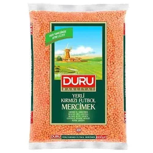 Duru Kırmızı Mercimek Futbol 1000 gr