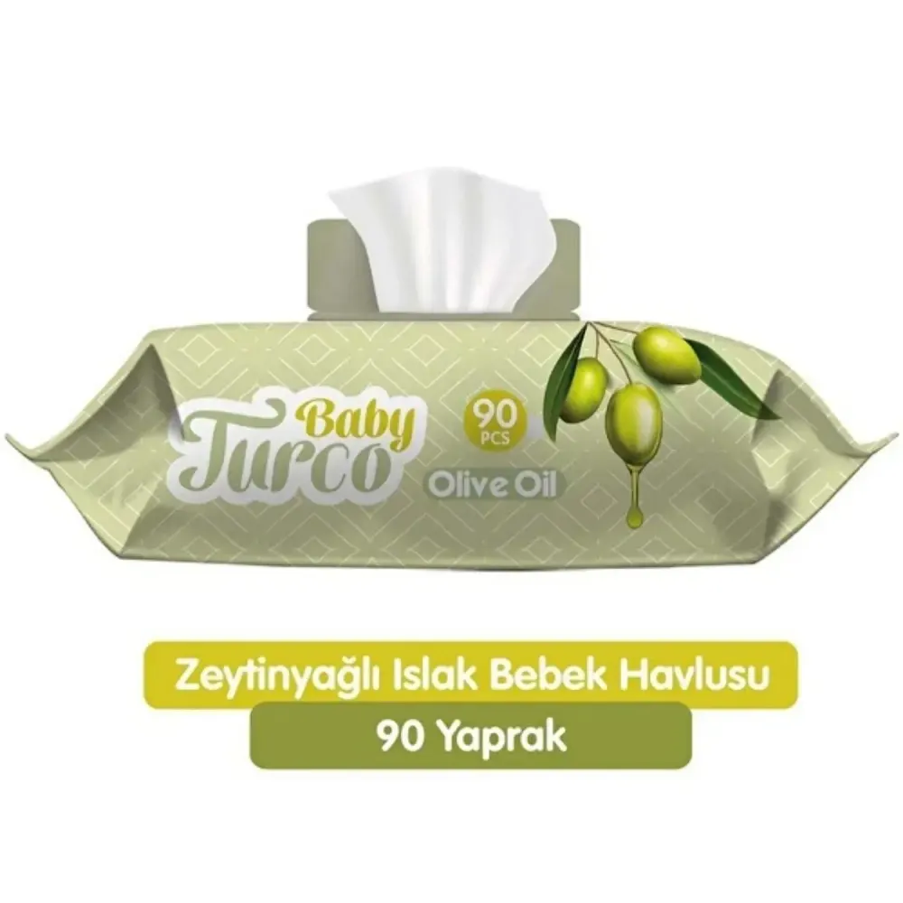Baby Turco Islak Mendil 90'lı Zeytinyağı